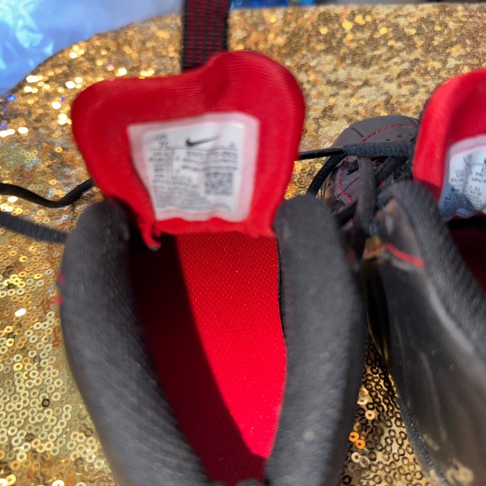Nike Kids Black and Red Shoes